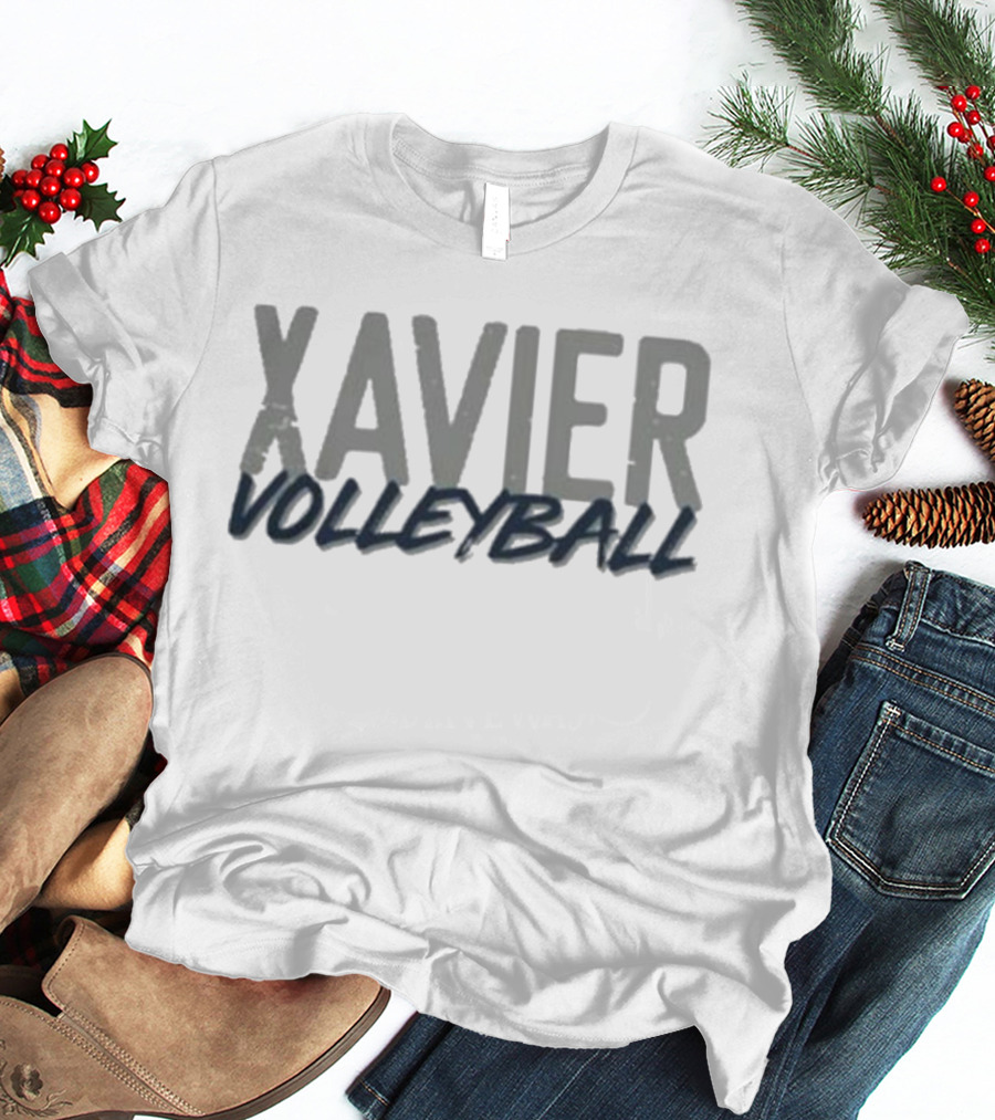 Xavier Volleyball Script Athletic Team Spirit T-Shirt