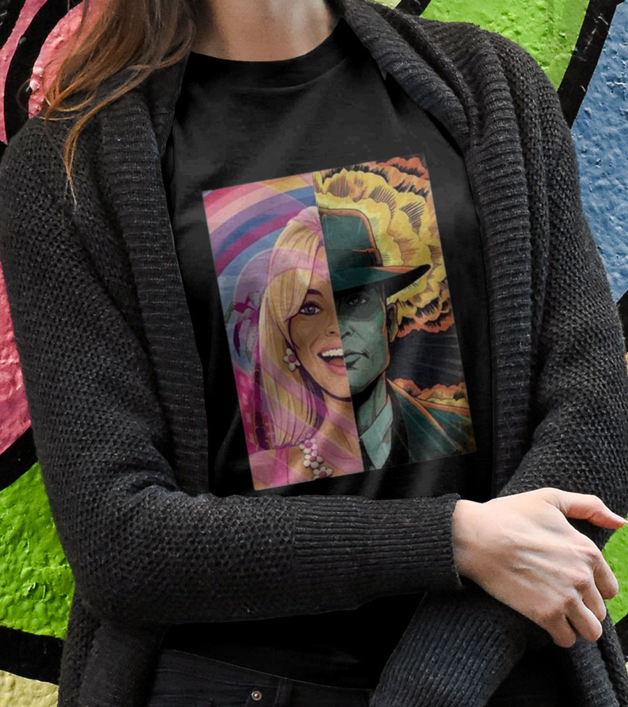 Christopher Nolan 18 Days Barbie X Oppenheimer Barbenheimer Home Decor Explosion T-Shirt