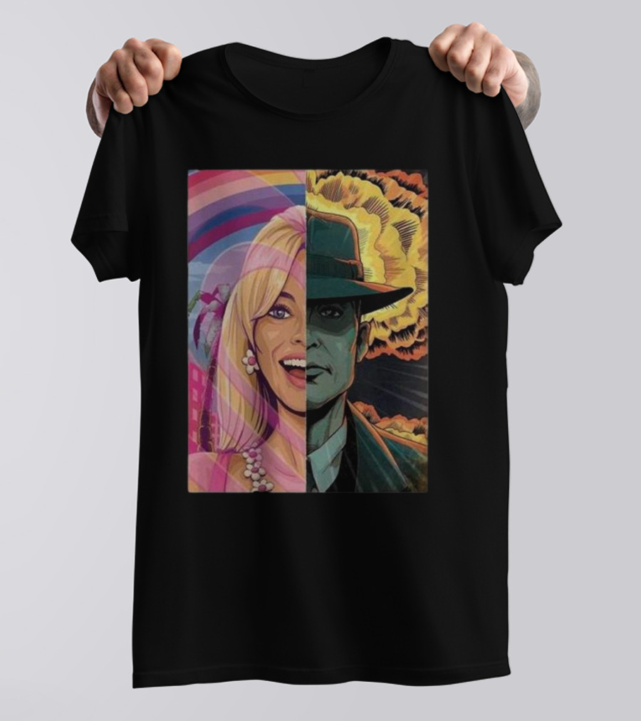 Christopher Nolan 18 Days Barbie X Oppenheimer Barbenheimer Home Decor Explosion T-Shirt