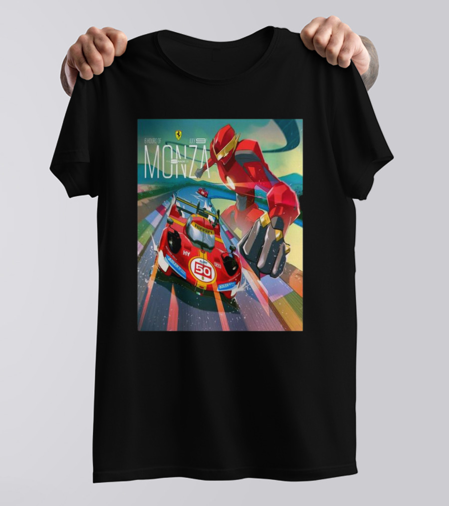 6 Hours Of Monza July 9 Ferrari Racing Robot T-Shirt