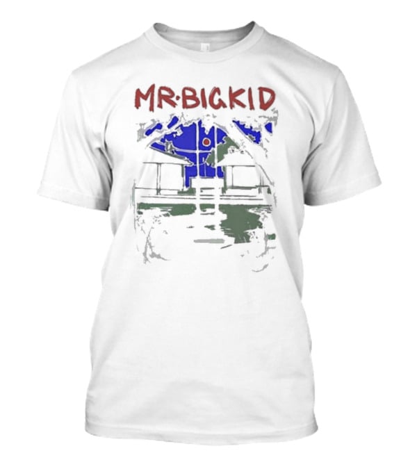 MR Big Kid Madcap Cabin In Blue Night Sketched Scene T-Shirt
