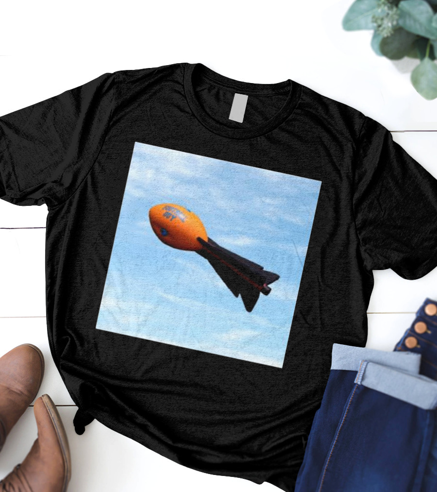 Football Guy Rocket Sky Launch T-Shirt