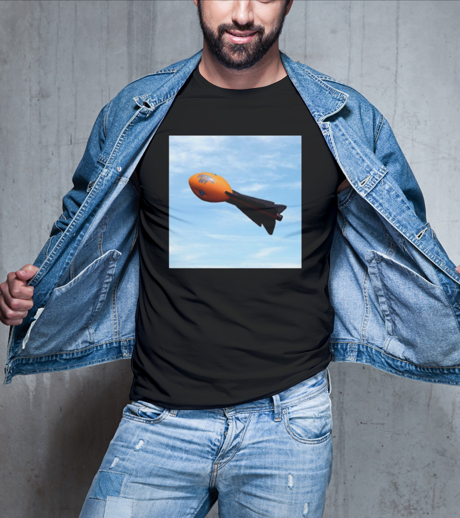Football Guy Rocket Sky Launch T-Shirt