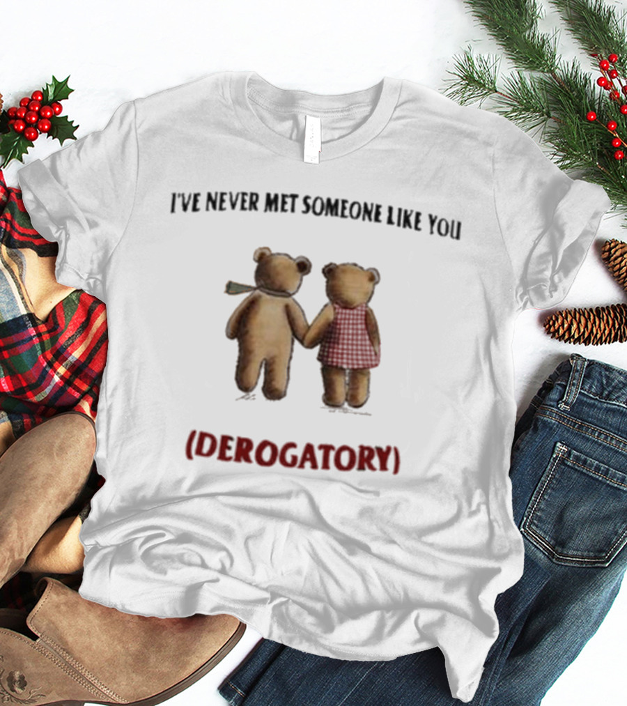 I’ve Never Met Someone Like You Derogatory Holding Hands Teddy Bears T-Shirt