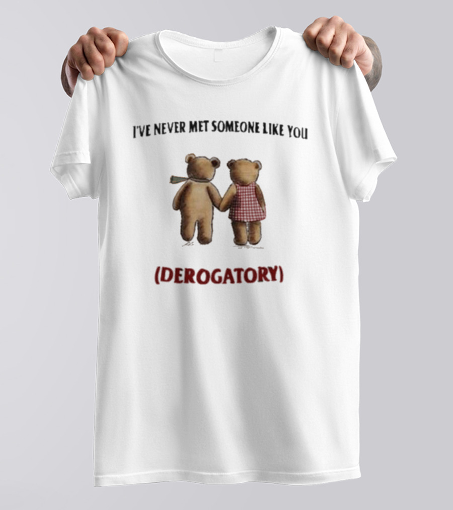 I’ve Never Met Someone Like You Derogatory Holding Hands Teddy Bears T-Shirt
