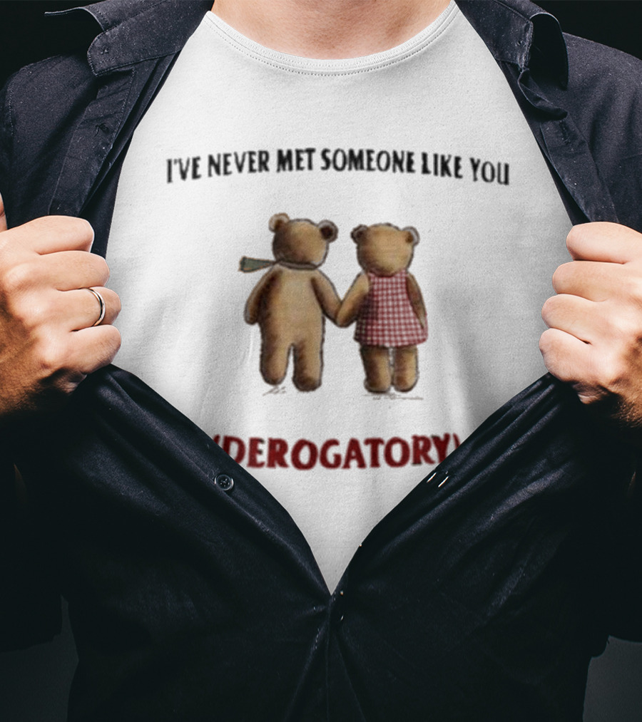 I’ve Never Met Someone Like You Derogatory Holding Hands Teddy Bears T-Shirt