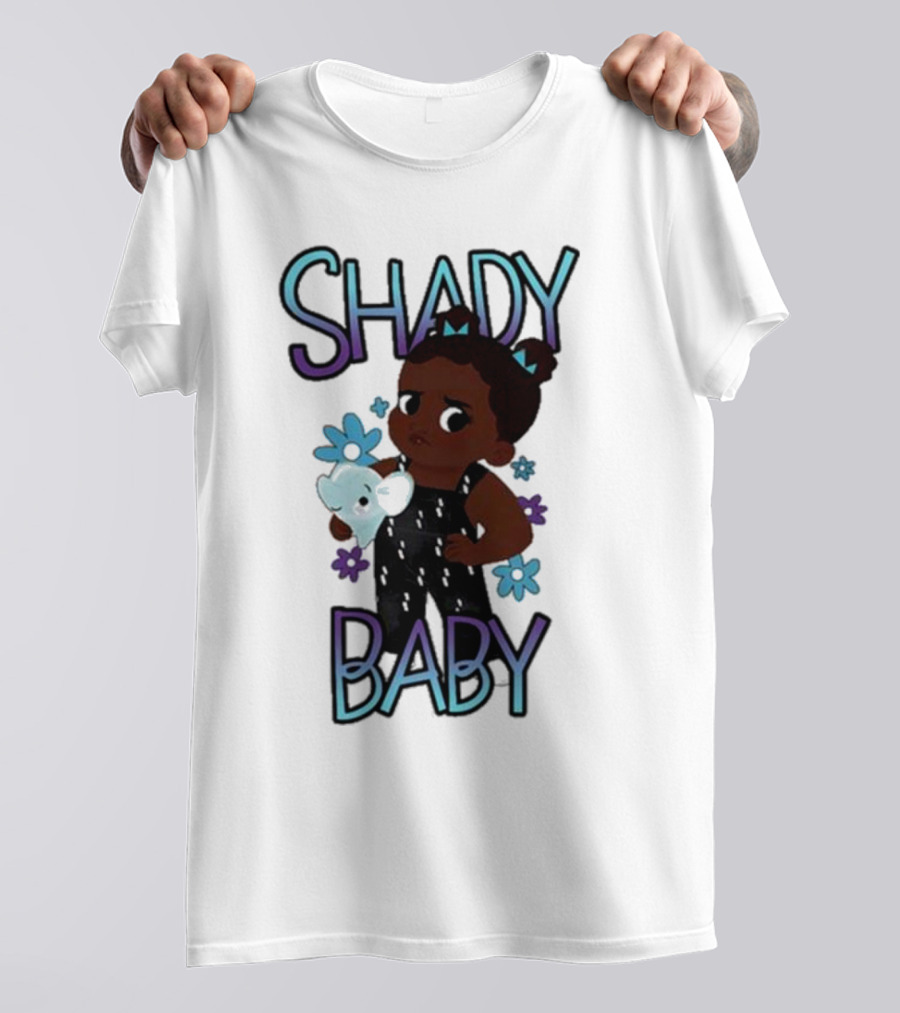 Shady Baby Danilo Cute Floral Panda Graphics T-Shirt