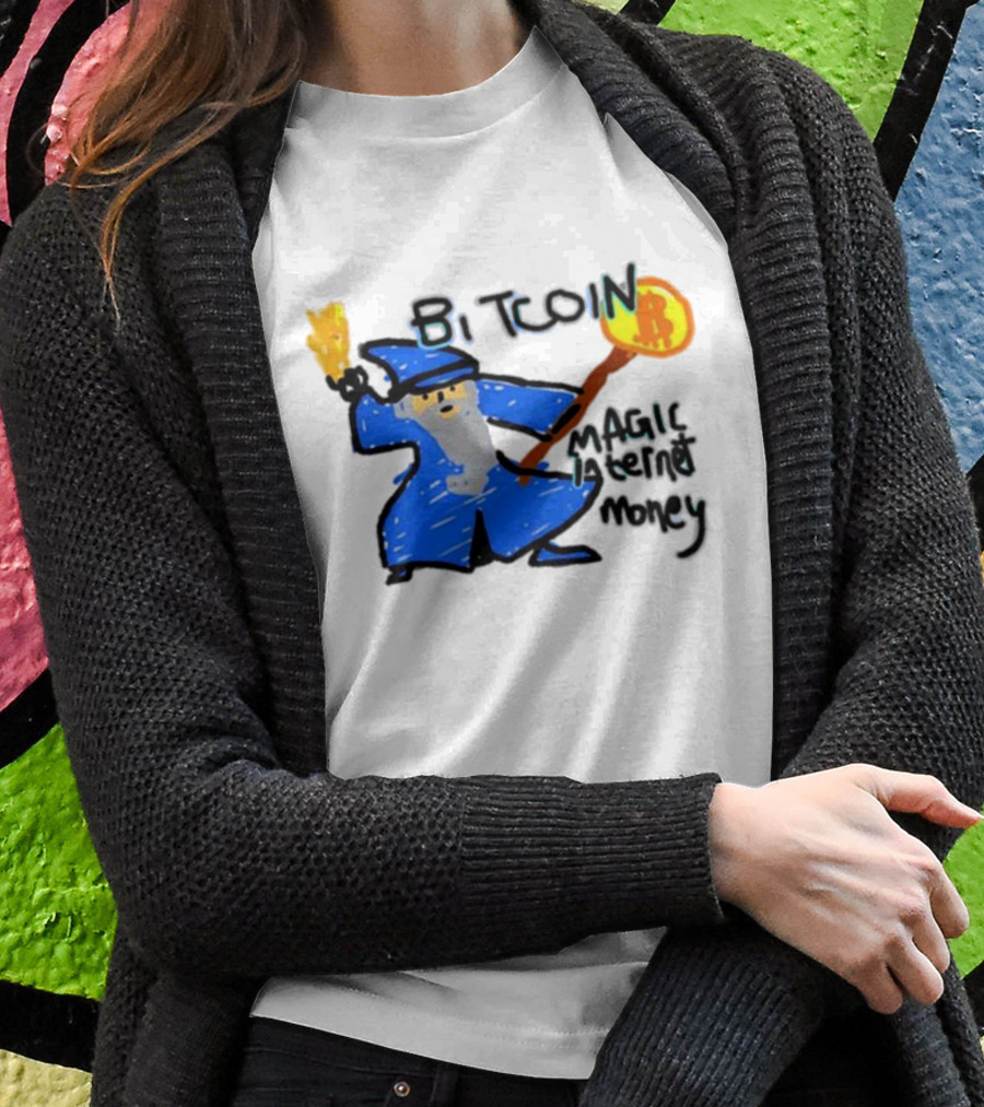 Bitcoin Wizard Magic Internet Money T-Shirt