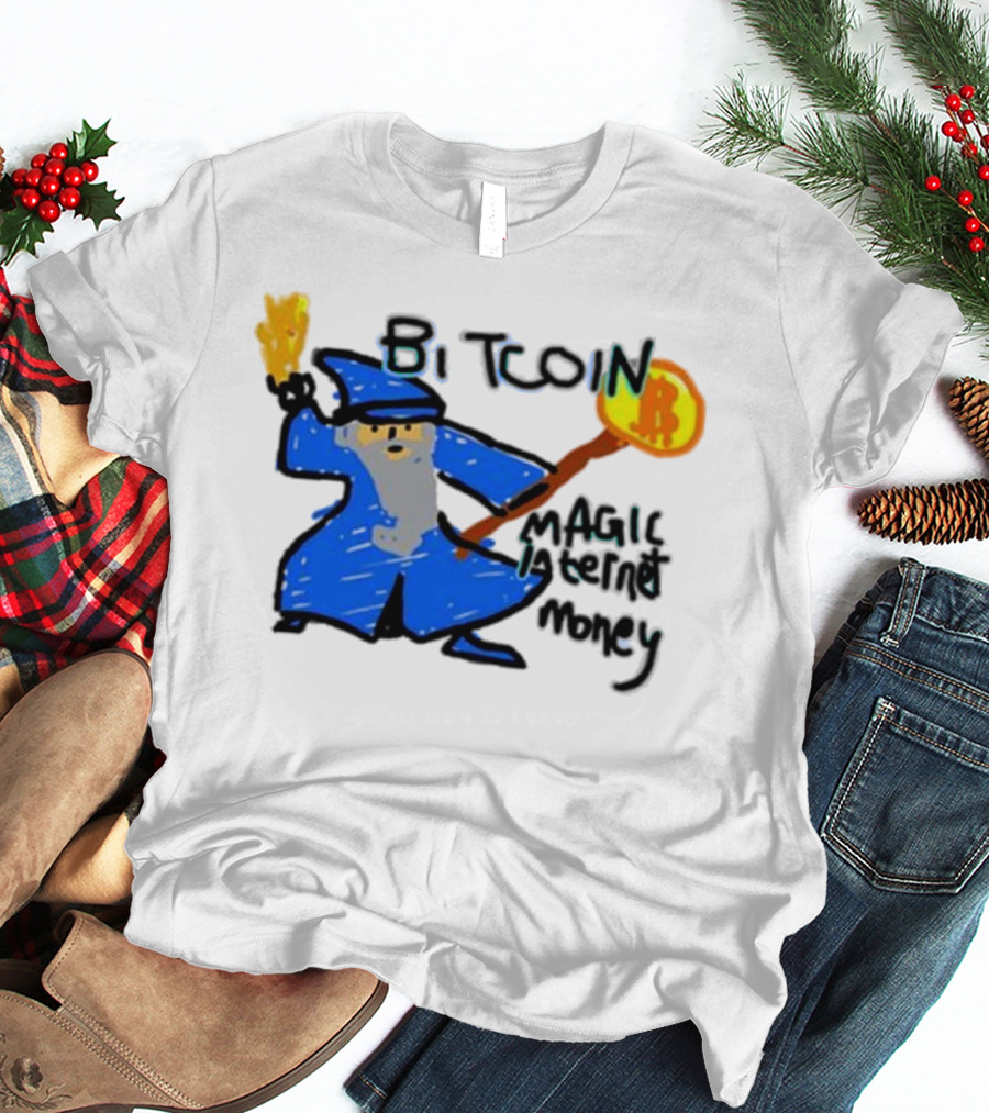 Bitcoin Wizard Magic Internet Money T-Shirt