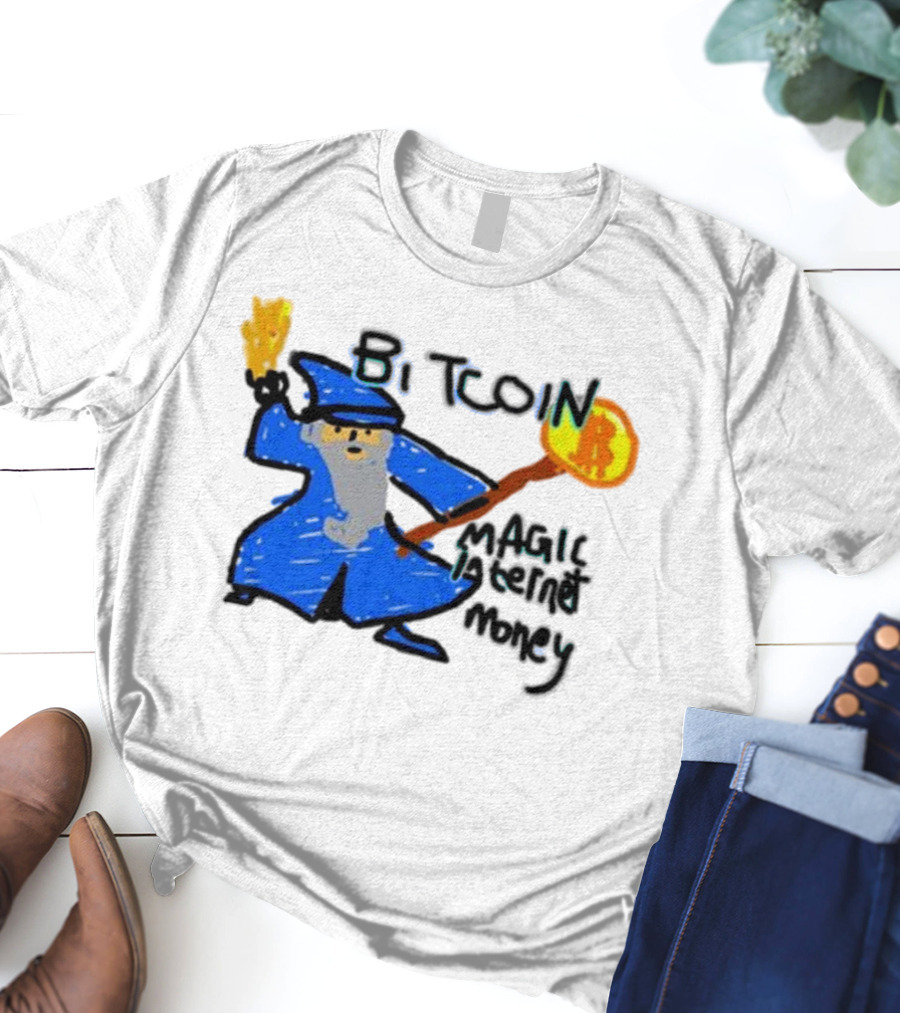 Bitcoin Wizard Magic Internet Money T-Shirt