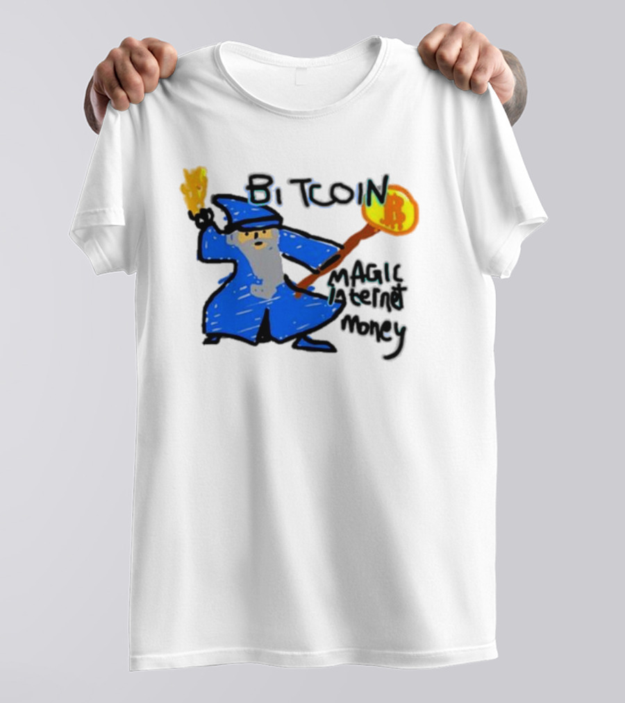 Bitcoin Wizard Magic Internet Money T-Shirt
