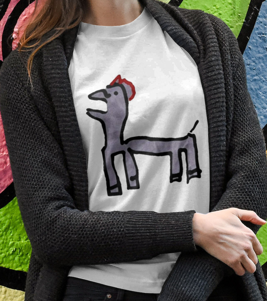 Jeremy Frieser Kimpie Paarntie Drawing With Red Mane T-Shirt