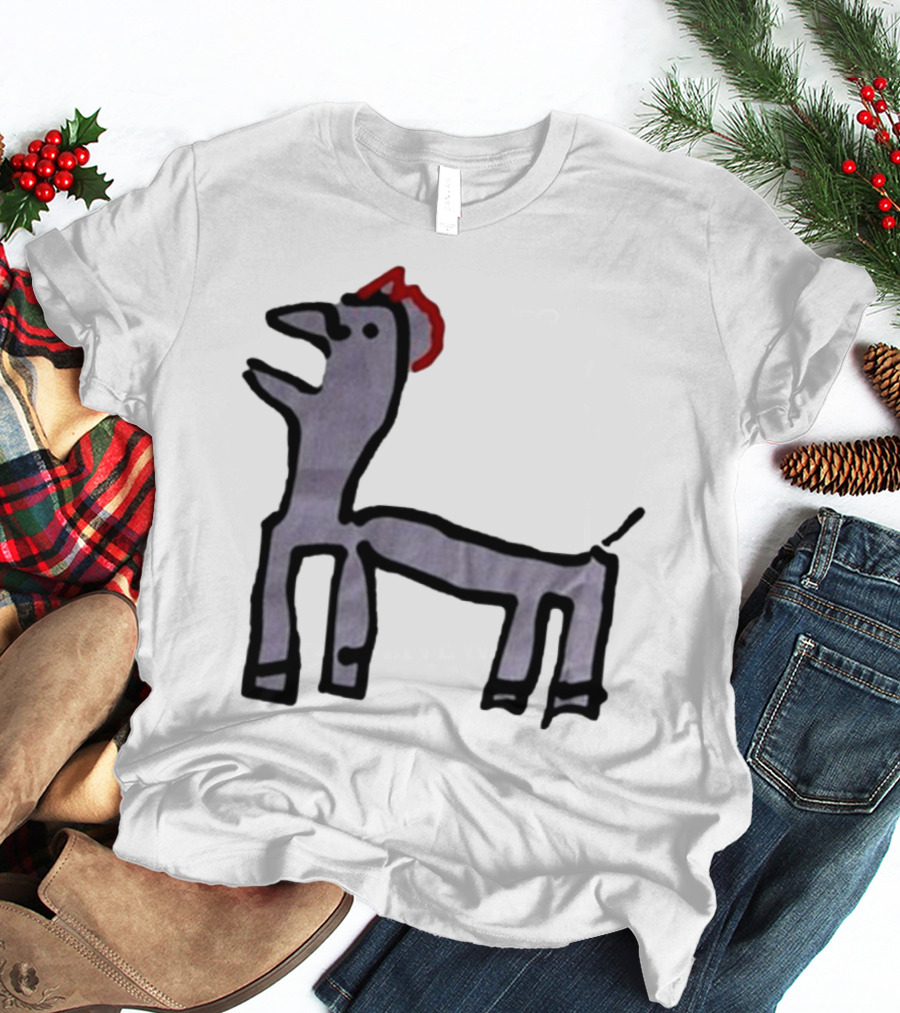 Jeremy Frieser Kimpie Paarntie Drawing With Red Mane T-Shirt