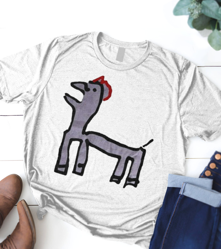 Jeremy Frieser Kimpie Paarntie Drawing With Red Mane T-Shirt