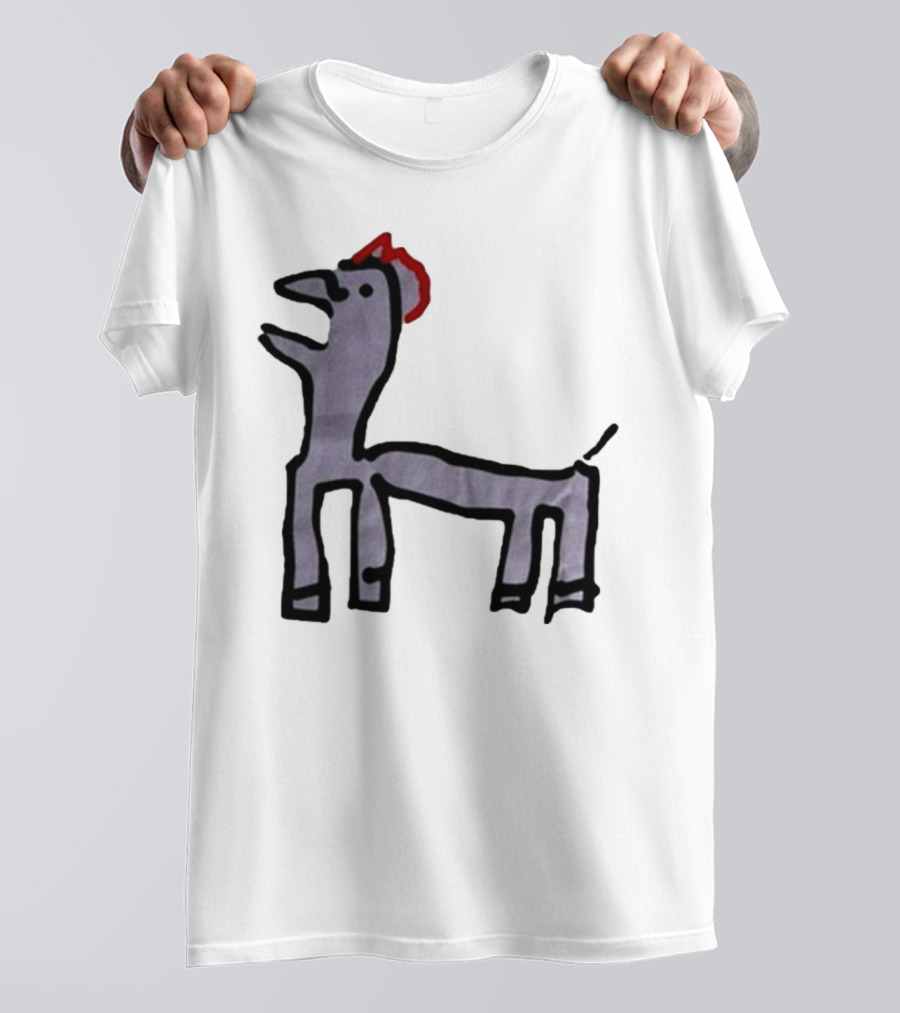 Jeremy Frieser Kimpie Paarntie Drawing With Red Mane T-Shirt