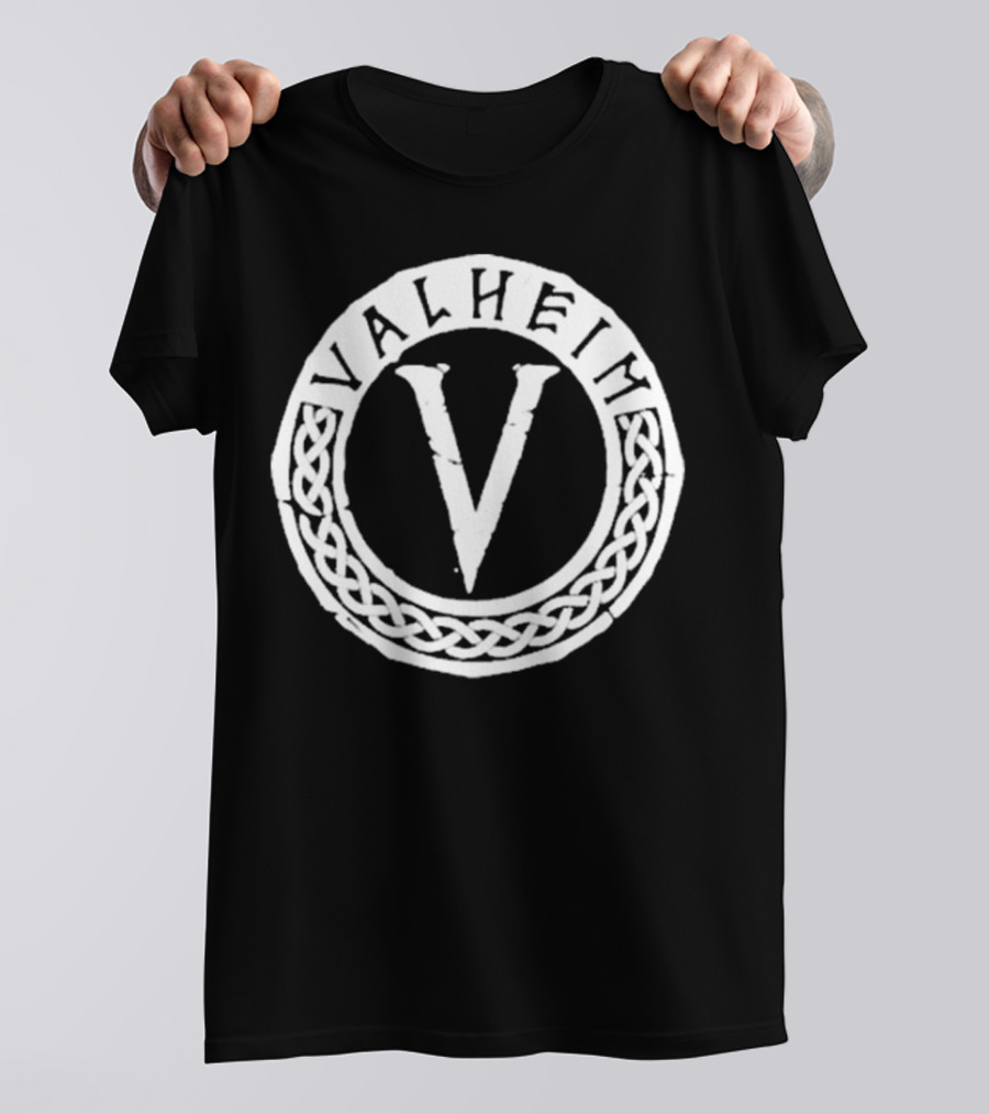 Valheim Emblem Celtic Knot Circle Badge T-Shirt