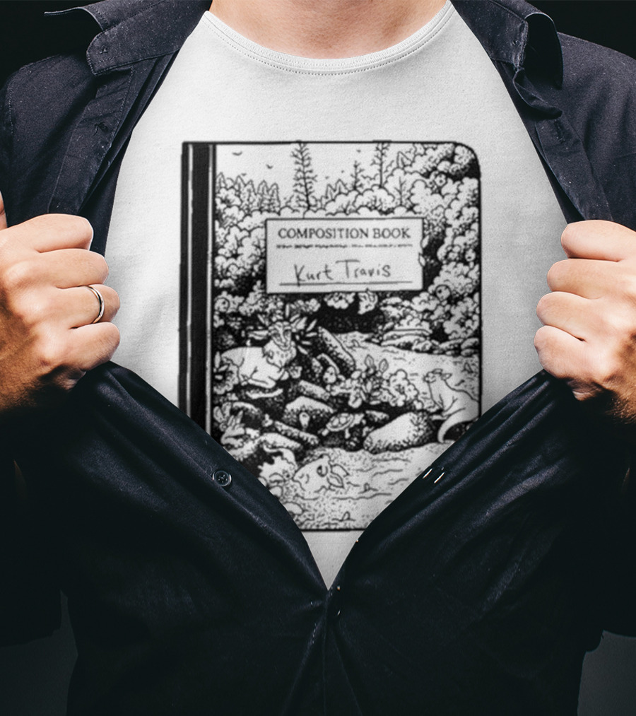 Kurt Travis Esque Records Composition Book T-Shirt