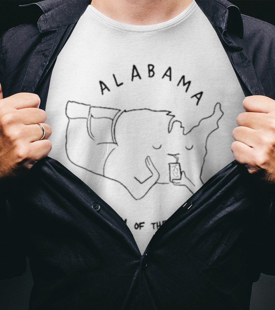 Alabama Sweet Tea Of The USA Map T-Shirt