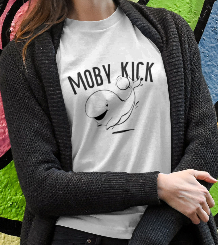 Moby Kick Whale Playing Kickball T-Shirt