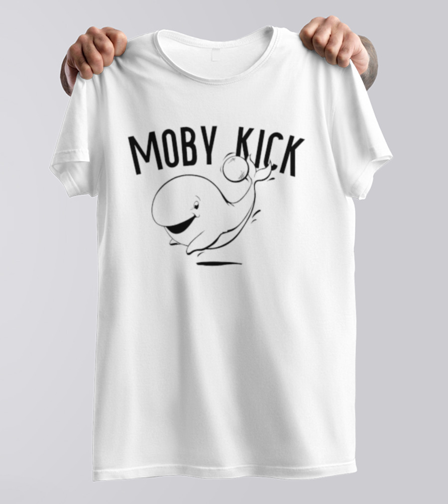 Moby Kick Whale Playing Kickball T-Shirt