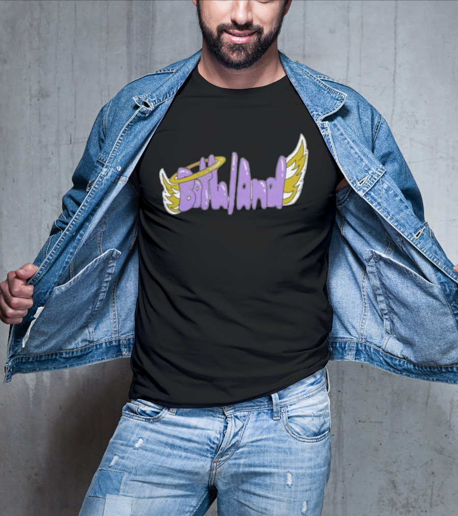 Both And Angel Wings Halo Thewldlfe Store T-Shirt