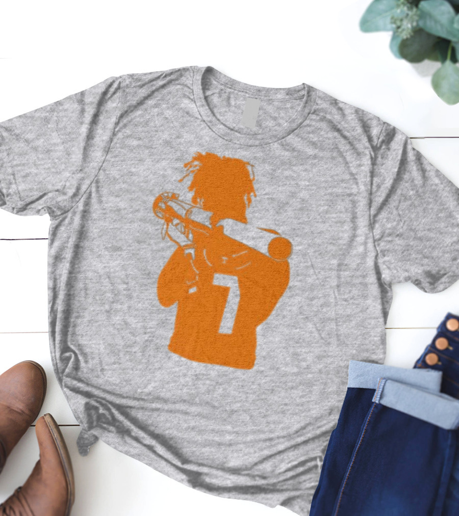 Bigorangeheupel Bazooka Joe 7 Football Player T-Shirt