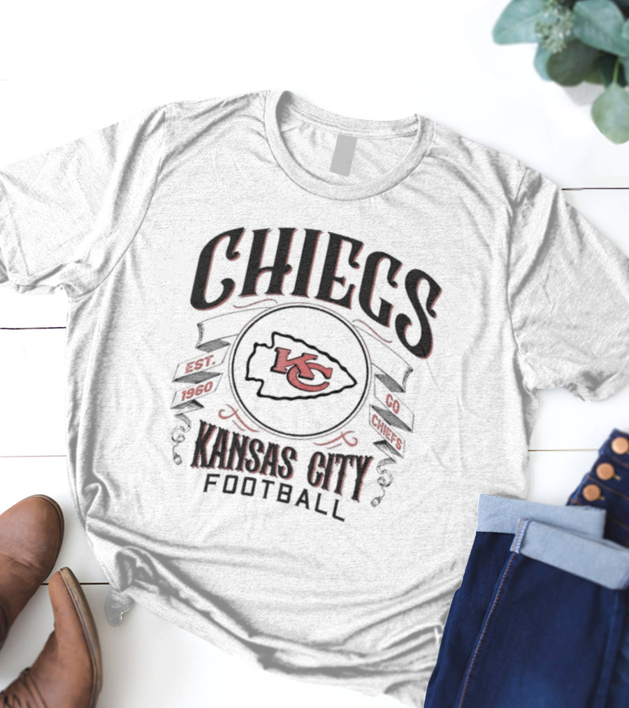 Kansas City Chiefs Football Go Chiefs Est 1960 KC T-Shirt