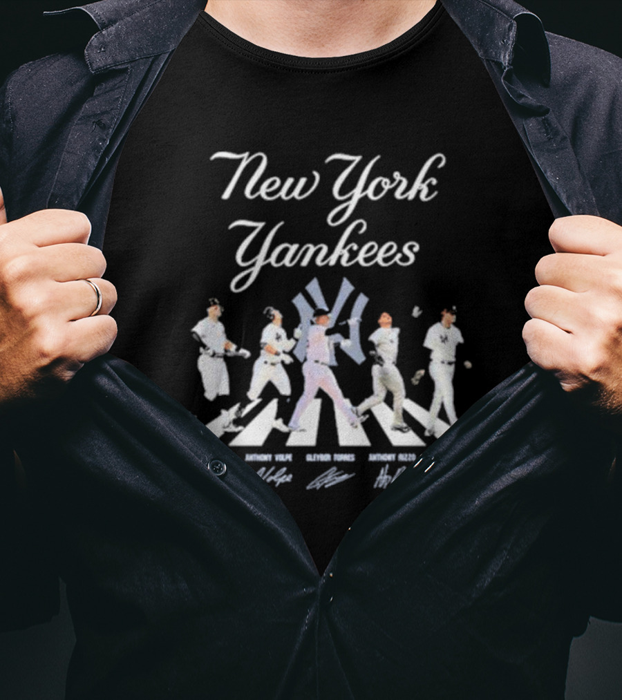 New York Yankees Aaron Judge Anthony Volpe Gleyber Torres Anthony Rizzo Gerrit Cole T-Shirt