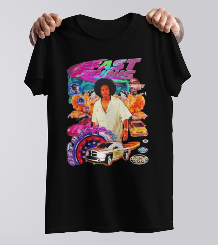 2 Fast 2 Furious Act A Fool With Cars And Explosions T-Shirt