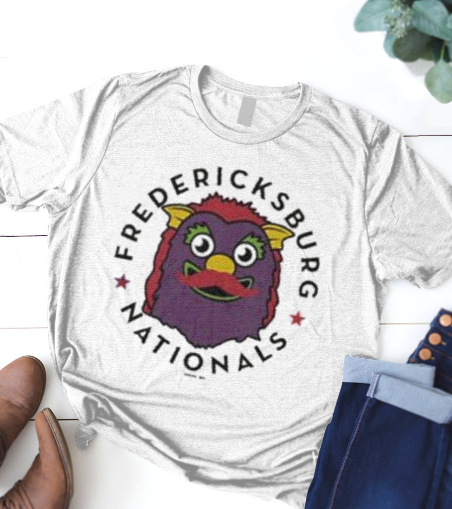 Fredericksburg Nationals Gus Mustache Colorful Mascot T-Shirt