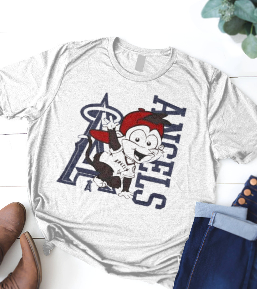 Infant Los Angeles Angels Red Mascot 2.0 Halo T-Shirt