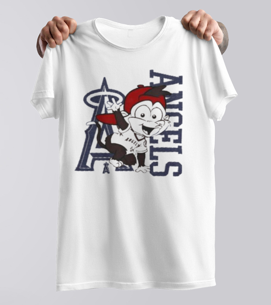Infant Los Angeles Angels Red Mascot 2.0 Halo T-Shirt
