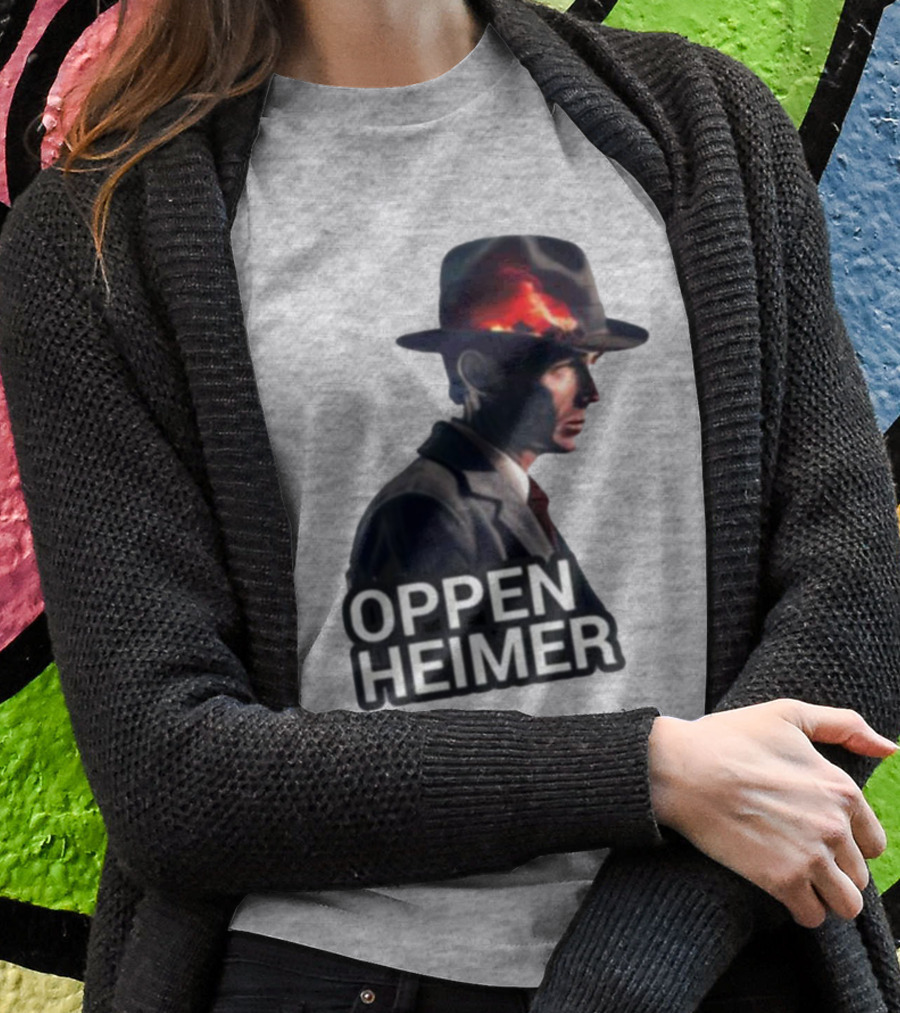 Oppenheimer Cillian Murphy Fiery Explosion Hat T-Shirt
