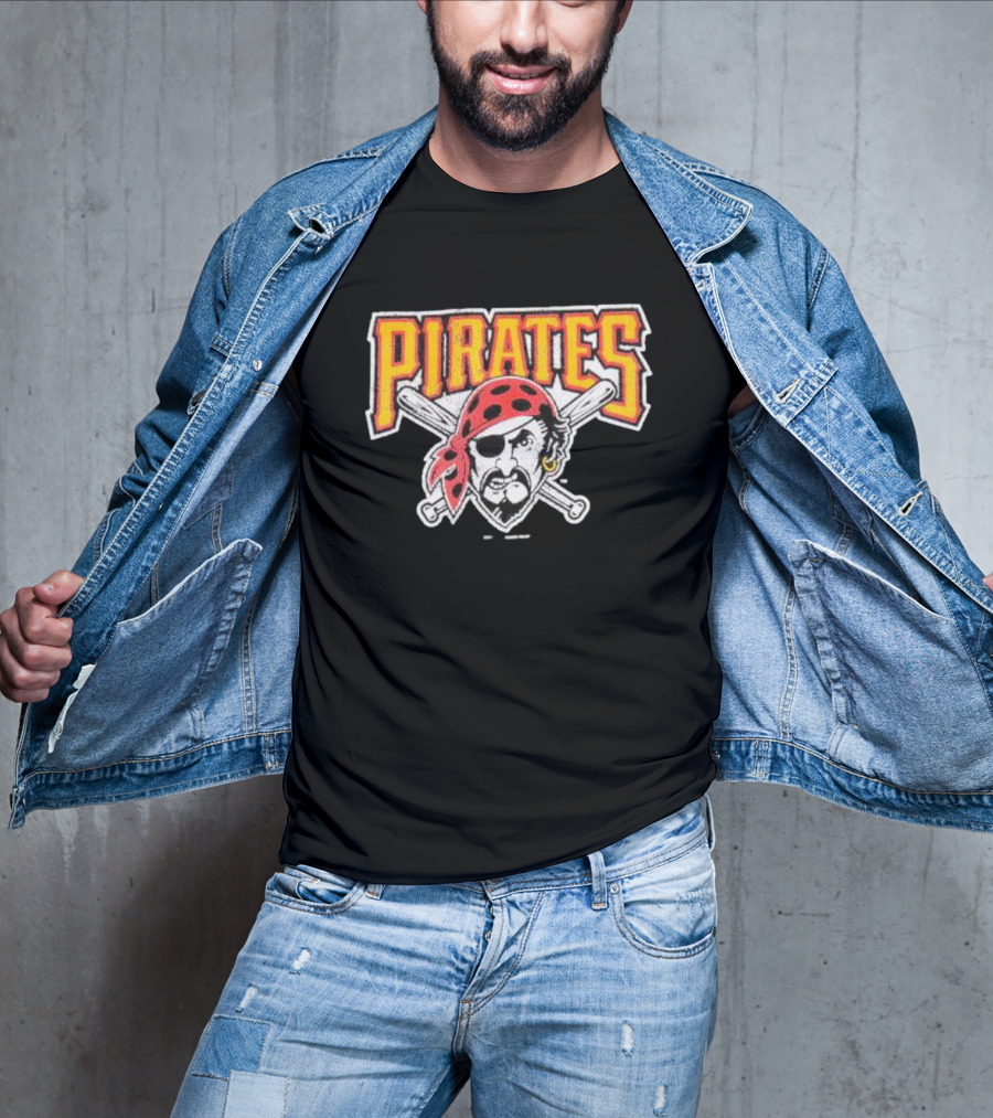 Pittsburgh Pirates Youth Distressed Vintage Crossed Bats T-Shirt