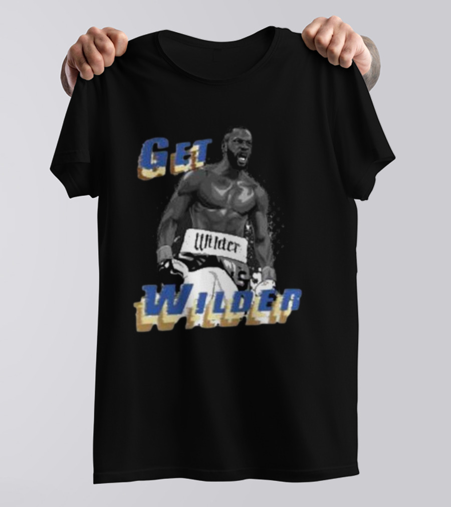 Get Wilder Boxer Roaring With Boxing Gloves T-Shirt
