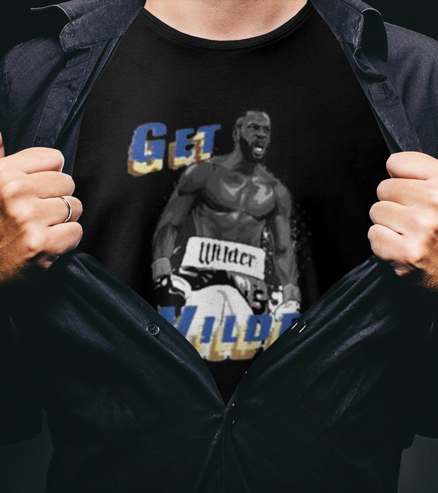 Get Wilder Boxer Roaring With Boxing Gloves T-Shirt