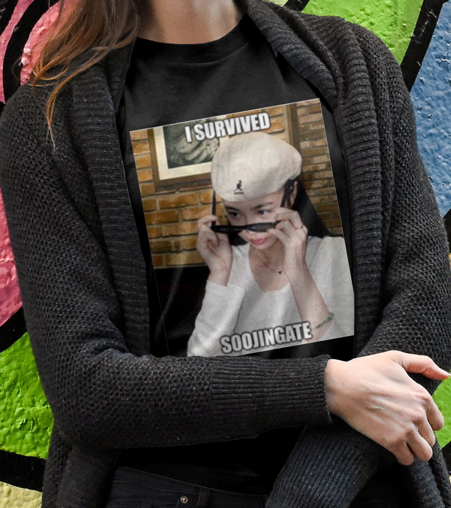 I Survived Soojingate Beret Sunglasses Meme T-Shirt