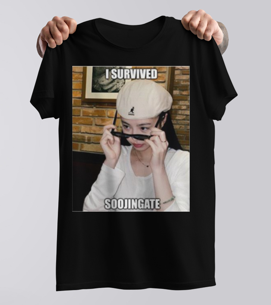 I Survived Soojingate Beret Sunglasses Meme T-Shirt