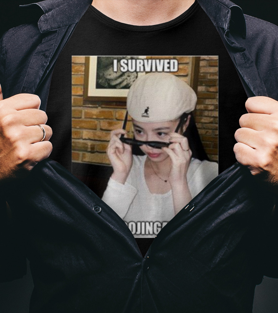 I Survived Soojingate Beret Sunglasses Meme T-Shirt