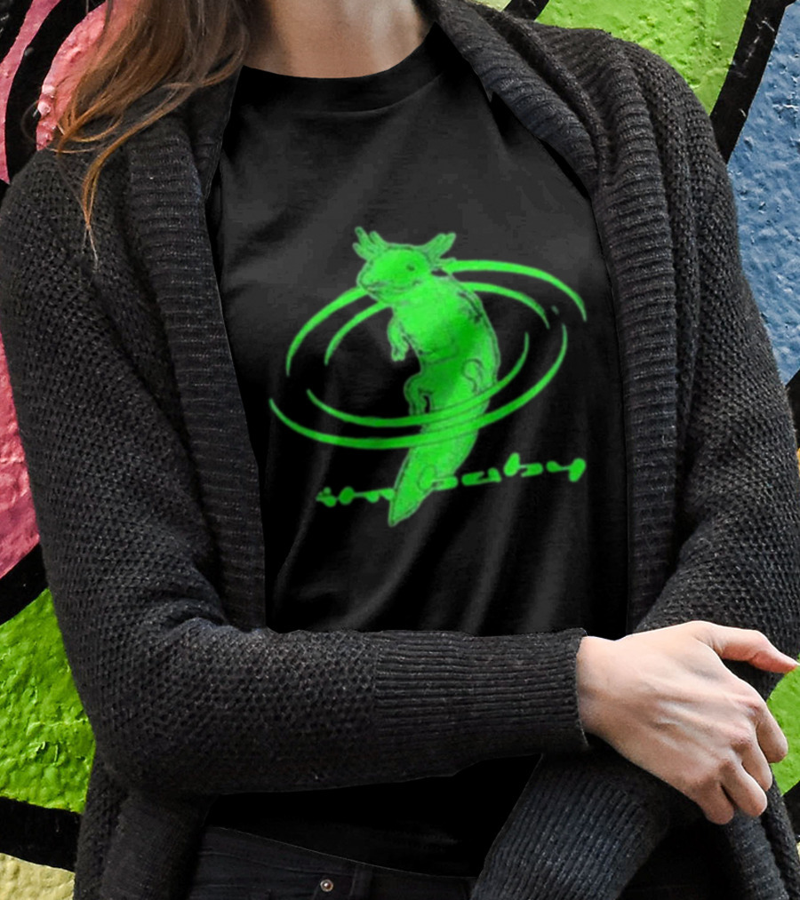 I'M Baby By Dogecore Axolotl Neon Green T-Shirt