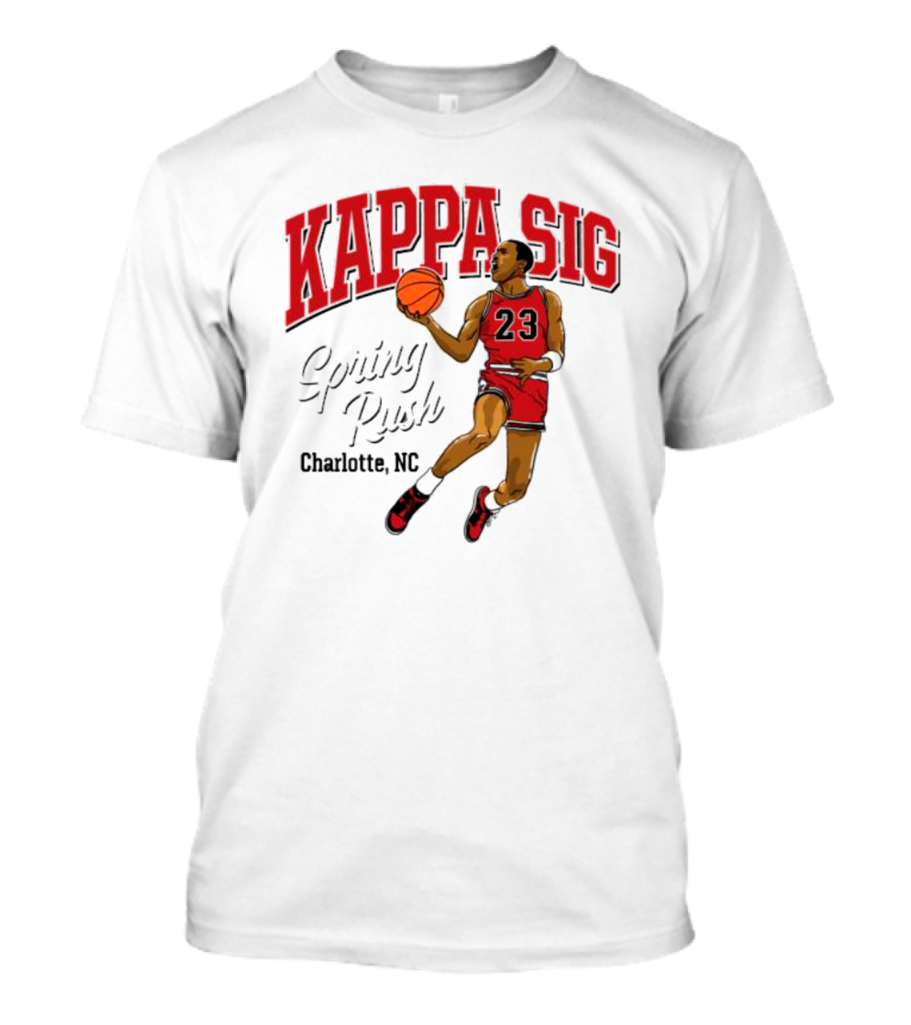 Kappa Sig 23 Basketball Spring Rush Charlotte NC T-Shirt