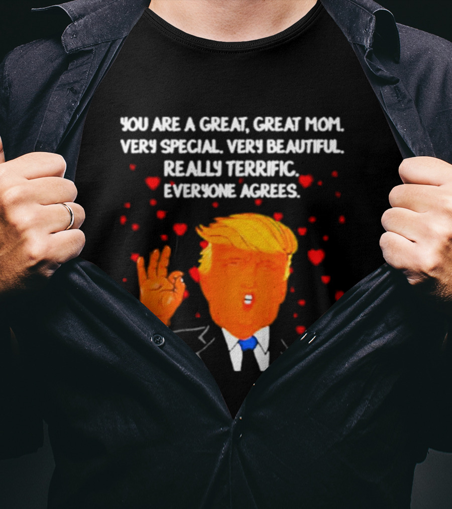 YOU ARE A GREAT GREAT MOM VERY SPECIAL VERY BEAUTIFUL REALLY TERRIFIC EVERYONE AGREES T-Shirt