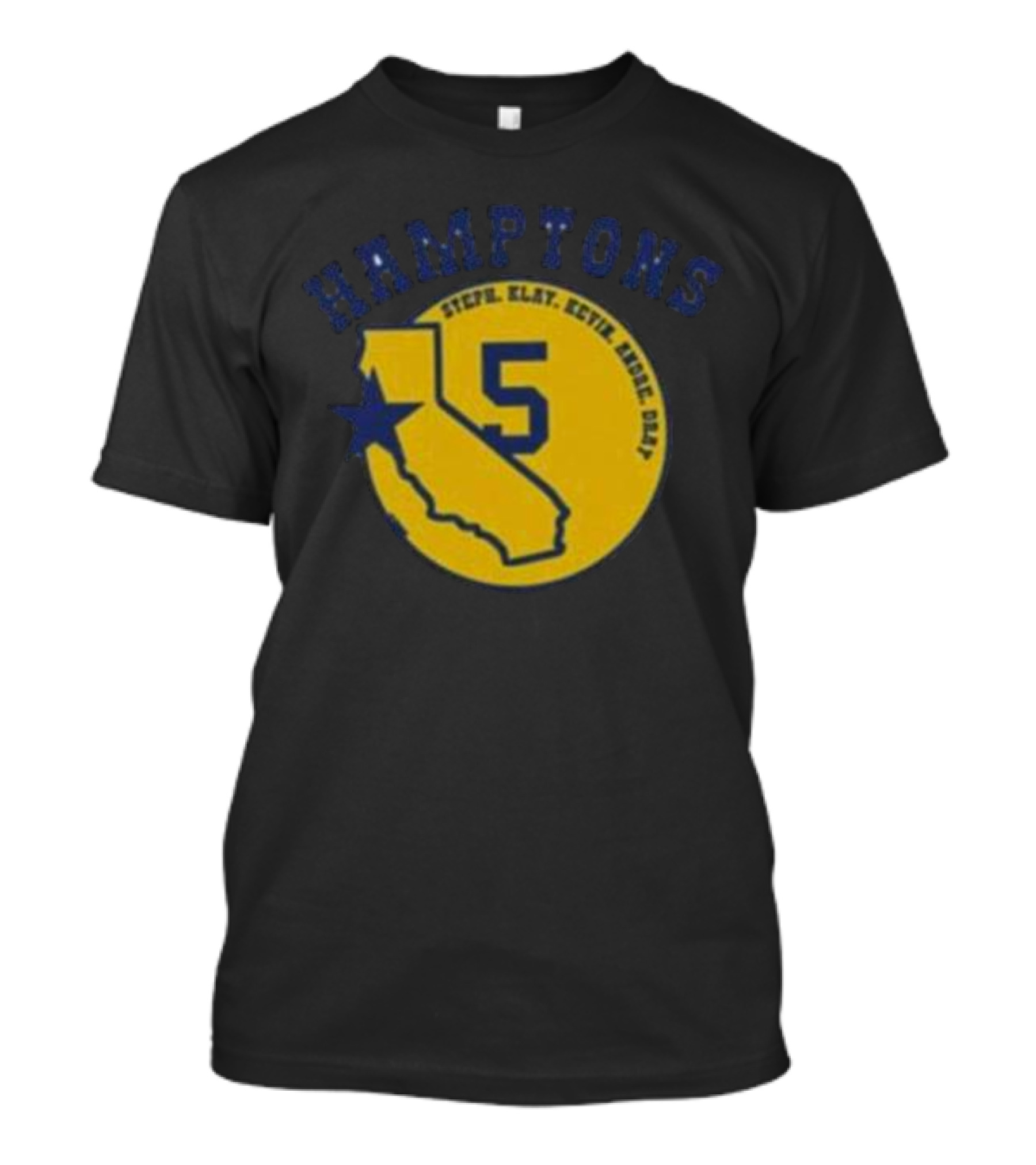 Golden State Hamptons 5 Steph Klay Kevin Andre Dray California Star T-Shirt