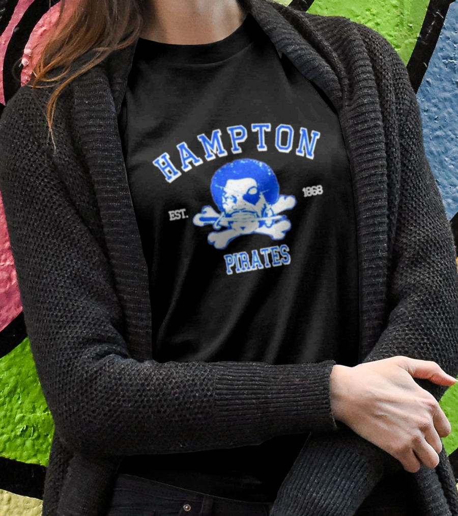 Hampton Pirates Est.1868 Skull And Crossbones T-Shirt