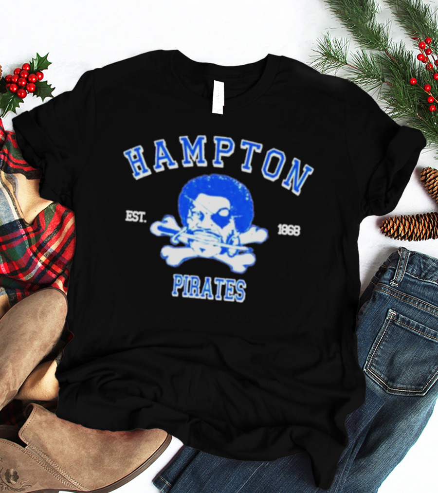 Hampton Pirates Est.1868 Skull And Crossbones T-Shirt
