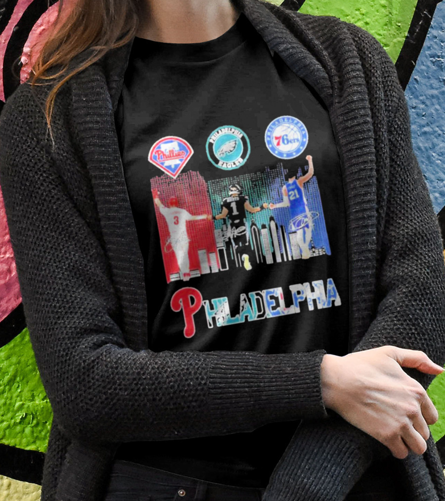 Philadelphia Phillies Eagles 76ers Harper T-Shirt