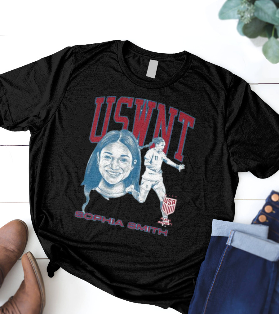 USWNT Playa Society Sophia Smith USA Soccer T-Shirt