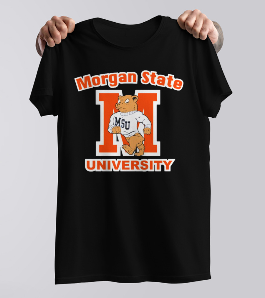 Morgan State University Bear MSU Sweater Logo Throwback T-Shirt