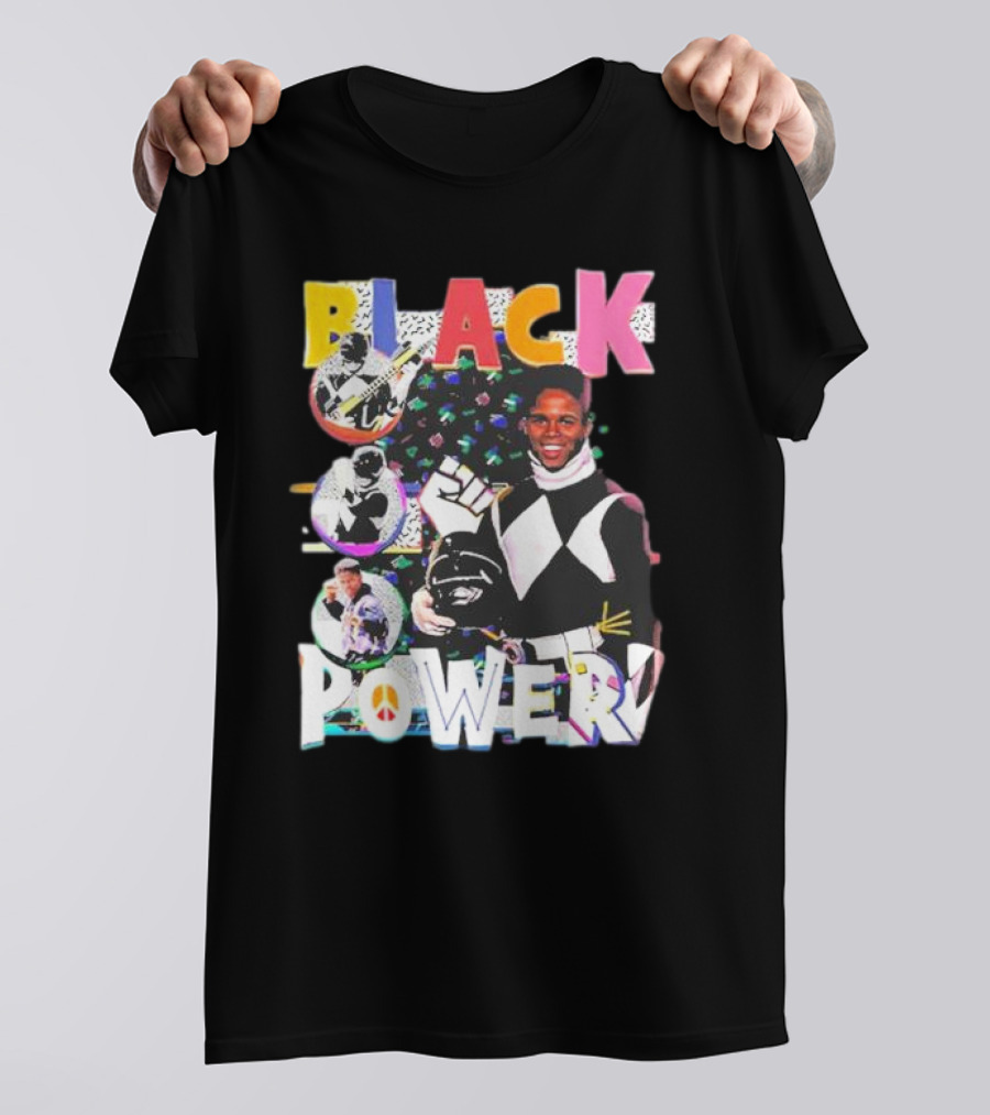 Black Power Mighty Morphin Tribute Go Go T-Shirt
