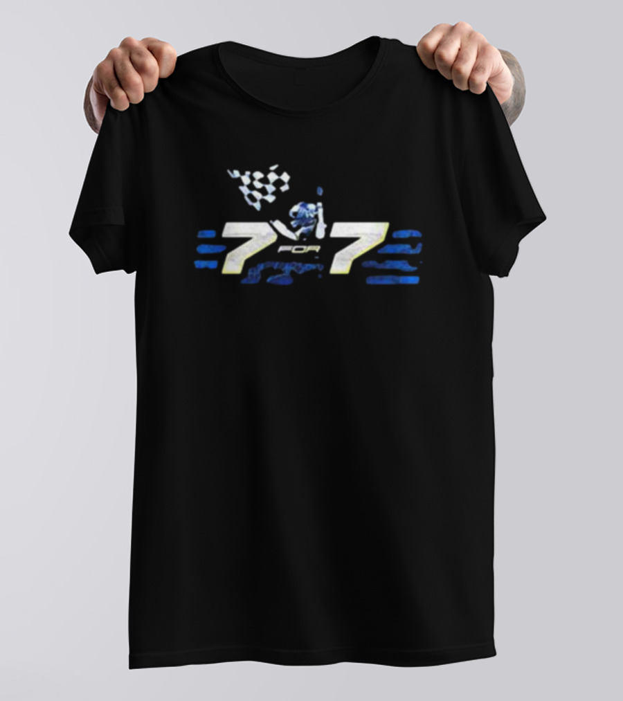 7 For 7 Checkered Flag Victory Lane Rossburg Ohio Racing T-Shirt